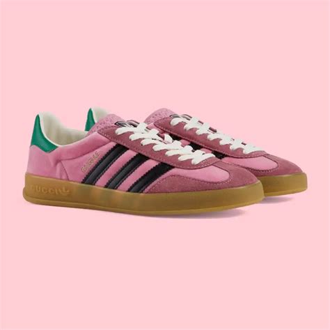 adidas pink gucci gazelle|adidas x gucci white.